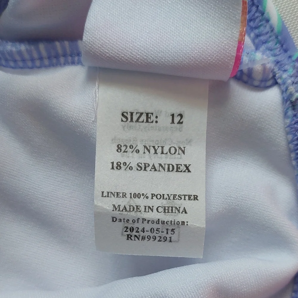 Kanu Surf Julia‎ Girls Bikini Purple Floral Size 12